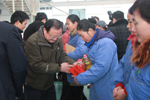 Ten workers of Jaysun Glove were sponsored by Trade Union of Suqian City